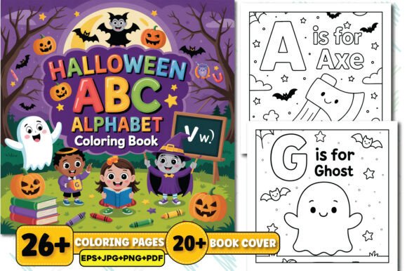 Download Halloween ABC Alphabet Coloring Book - Halloween Collection