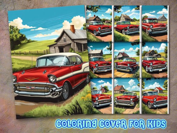 Download Car Coloring Book Cover Design - Design Collection