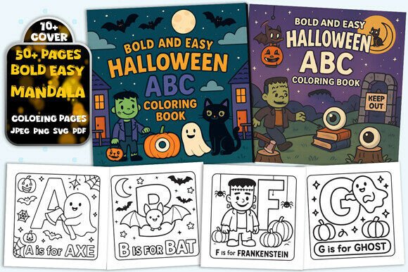 Download Halloween ABC Alphabet Coloring Book - Halloween Collection