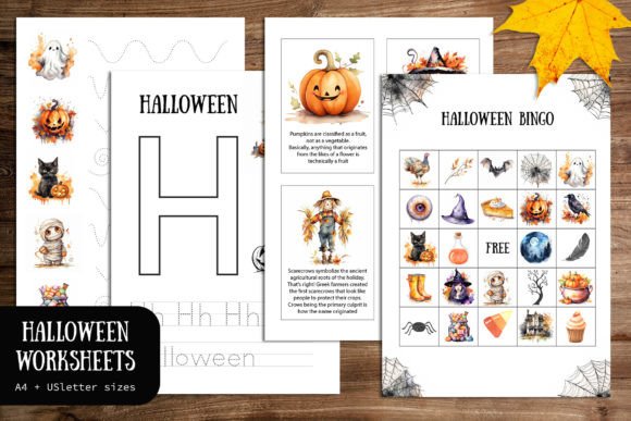 Download Halloween Educational Worksheets Pages - Halloween Collection