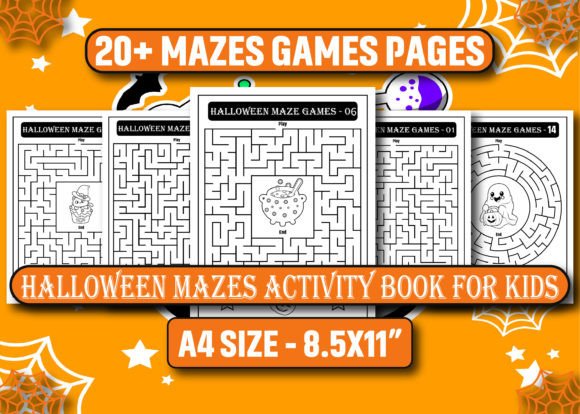 Download Halloween Mazes Activity Book for Kids - Halloween Collection