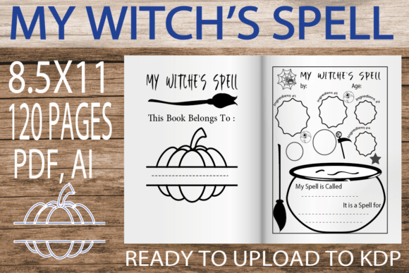 Download Witch's Spell Halloween KDP Interior - Halloween Collection