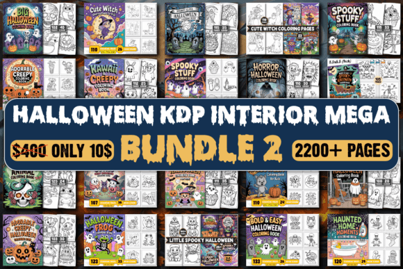 Download Halloween KDP Interior Mega Bundle 2 - Halloween Collection