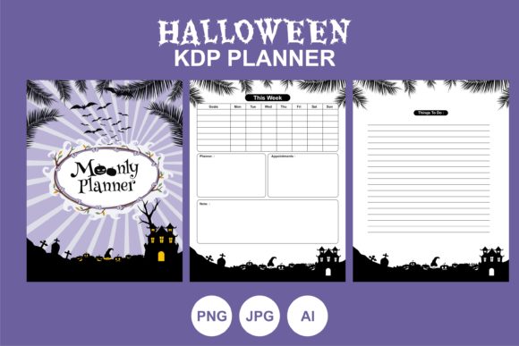 Download Halloween KDP Planner Best Illustration - Halloween Collection