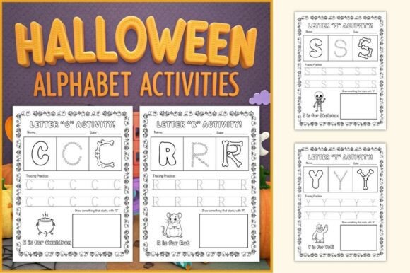 Download Halloween ABC Worksheets for Kids - Halloween Collection