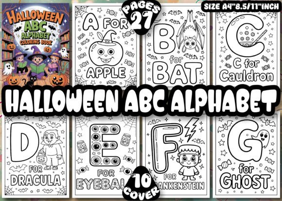 Download Halloween ABC Alphabet Coloring Pages - Halloween Collection