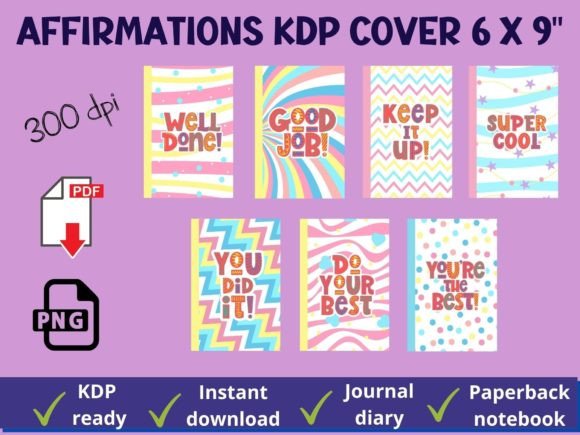 Download Affirmation Book Cover Template Design - Design Collection