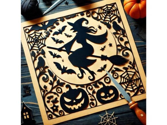Download Halloween Craft Featuring a Silhouette O - Halloween Collection