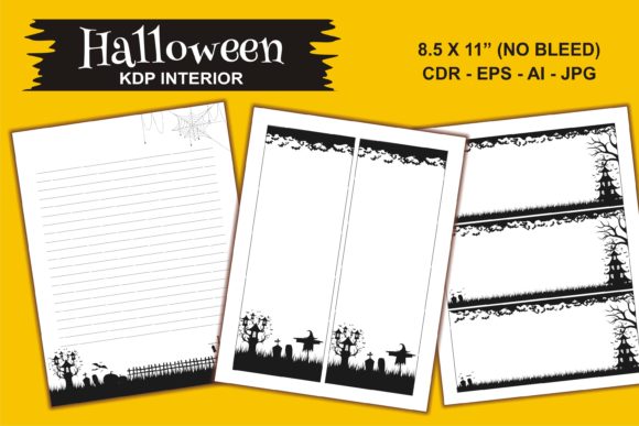 Download Halloween KDP Interior Blank Template - Halloween Collection