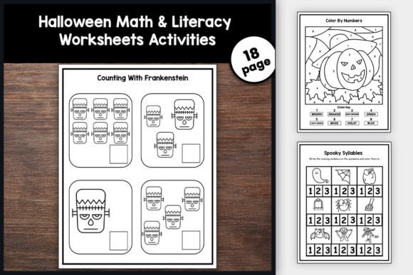 Download Halloween Math &amp; Literacy Worksheets - Halloween Collection