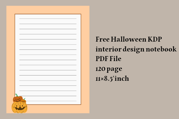 Download Halloween Kdp Interior Design Notebook - Design Collection