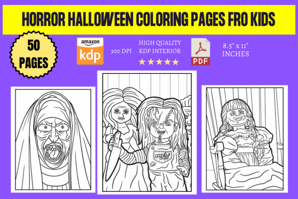 Download Horror Halloween Coloring Pages Fork Kid - Halloween Collection