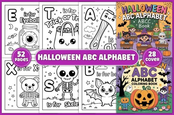 Download Halloween ABC Alphabet Coloring Book - Halloween Collection