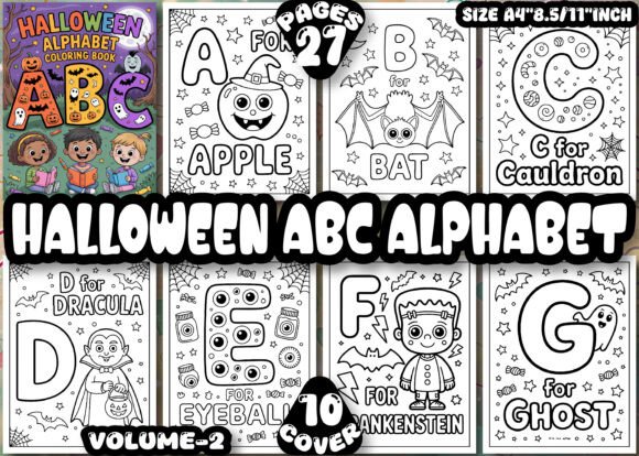 Download 27+Halloween ABC Alphabet Coloring Pages - Halloween Collection