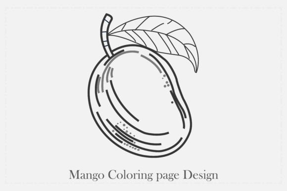 Download Mango Coloring Page Design - Design Collection