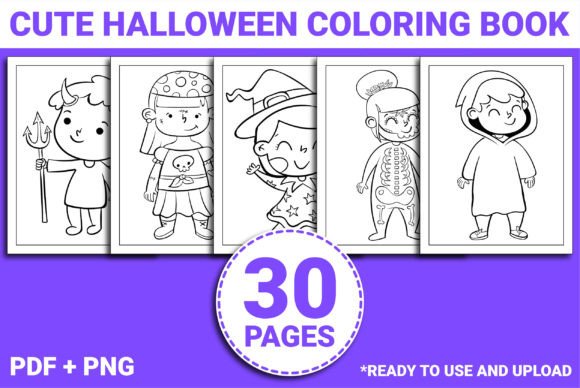 Download CUTE HALLOWEEN COLORING BOOK for KIDS - Halloween Collection