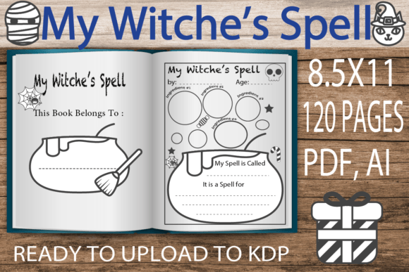 Download Witche's Spell Halloween KDP Interior - Halloween Collection