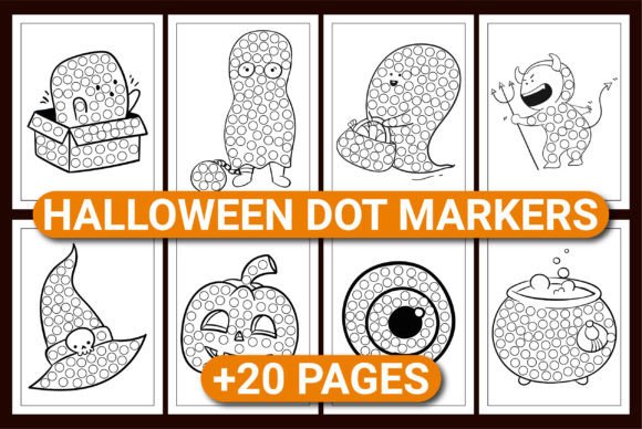 Download HALLOWEEN DOT MARKERS ACTIVITY BOOK - Halloween Collection