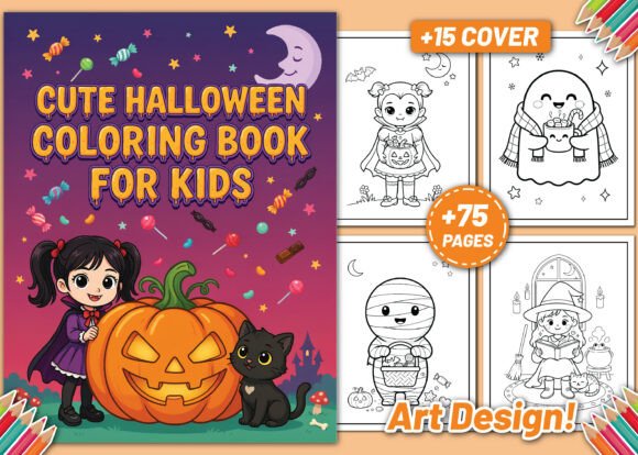 Download Cute Halloween Coloring Book for Kids - Halloween Collection