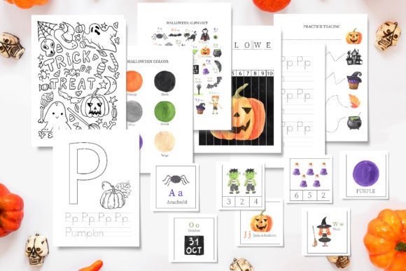 Download Halloween Educational Worksheets - Halloween Collection