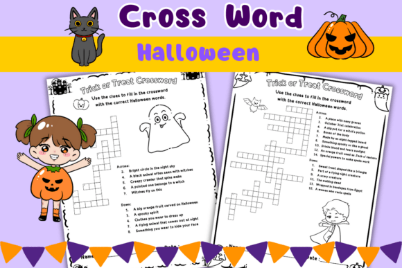 Download Halloween Crossword Worksheets - Halloween Collection